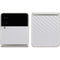 White Carbon Fiber Specialty Texture Material Galaxy Z Flip3 5G Skin